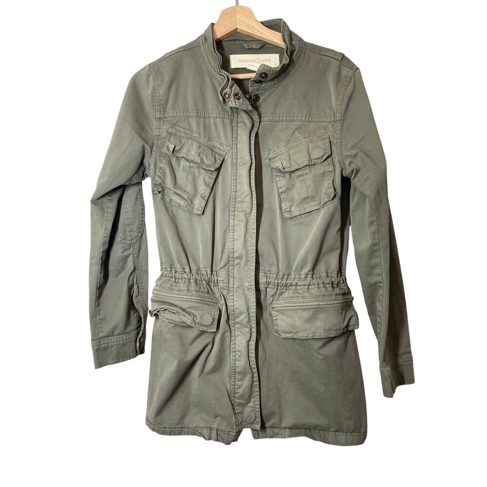 Treasure & Bond Feild Jacket Safari Olive Green Size XS Chore Capsule Minimalist